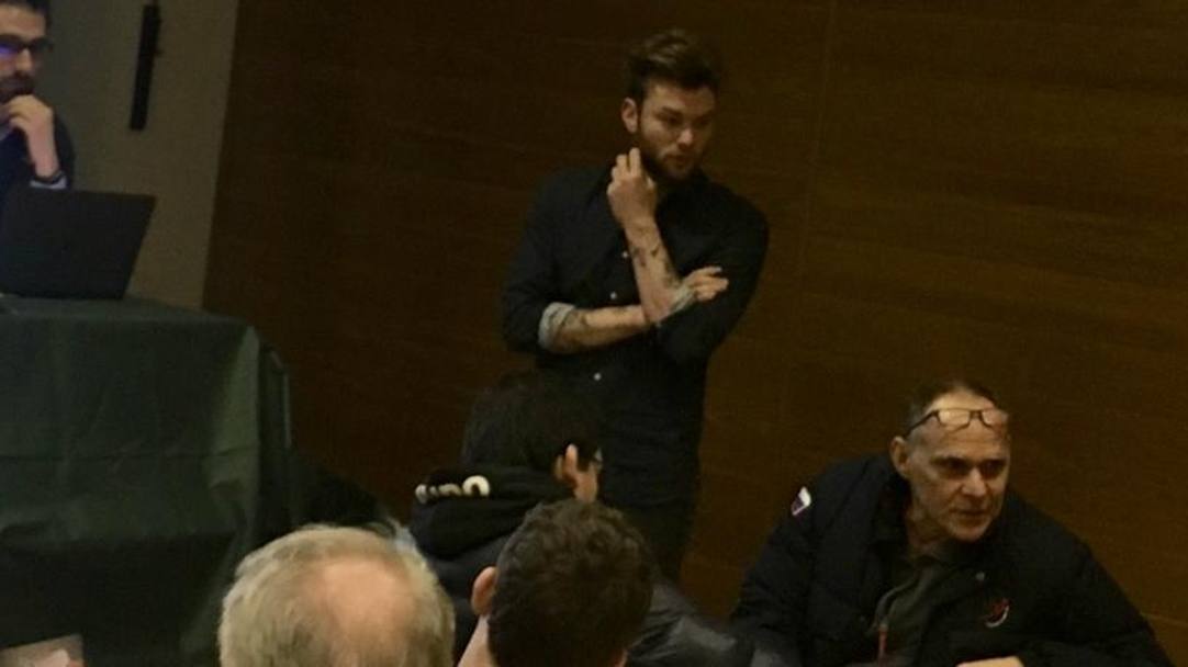 Gabriele Montanari con Ezio Gamba durante la presentazione della App